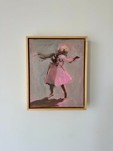 The Light . original painting framed and ready to ship