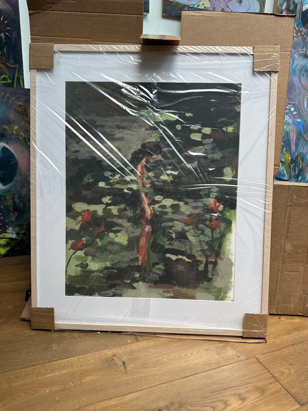 Watching Trees 24x30” framed and ready to ship