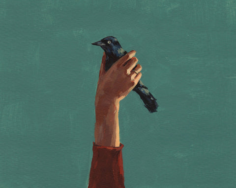 Bird in Hand . Horizontal